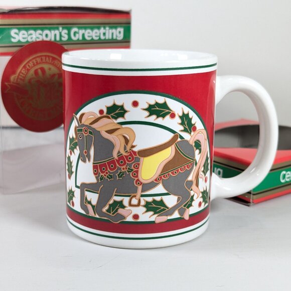 Woodward Canada Christmas mug Horse Holiday Mug Vintage Gift idea - Picture 8 of 14